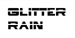 Very small Glitter Rain logo